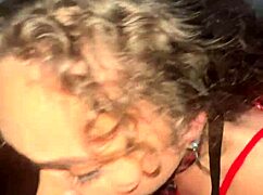 Curly pigtail nympho spits sloppy on cock for massive facial pov