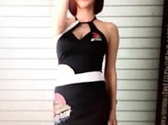 Korean race queen drains my 27-day huge cum load