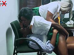 i never imagined students bending their teacher over for double vaginal pounding