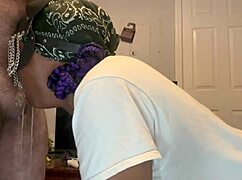 Submissive Ebony Gags on Black Cock Throatfucked with Puke!