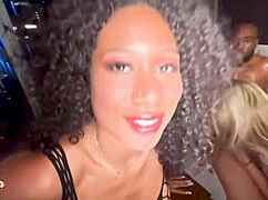 two pretty tanned girls skyla sun lindsey lakes picked up bar fucked doggystyle