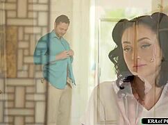 Busty Brunette Nuru Massage Turns Steamy With Ex's Monster Cock