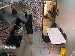 Hot Wife Thay Ksada Teases Delivery Man Barely Clad After Steamy Shower