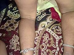 Bhabhi Devar Fuck in Bedroom with Skirt Lifted for Skinny Cock Thrusts