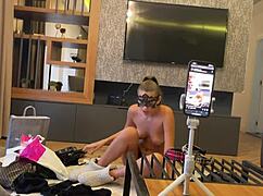 Heart pounding pov with busty teen brunette riding big cock post shopping spree