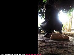 we ride dildos outside like crazy sluts 🚀🍑