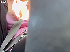 i flash my huge tits riding in the car 🚗💋