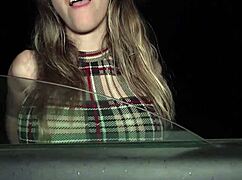 ever wonder how a cute whore deepthroats monster cock in a car for new tit cash?