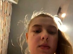 Teen bbw squirts publicly with nipple clamps fingering fat pussy close up