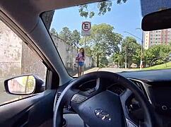 Strange Guy Jerks Cock in Public Outdoors