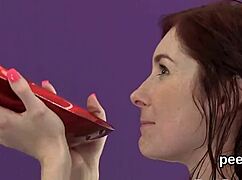 Does this babe's slit crave warm piss?