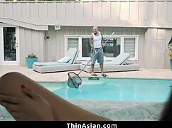 Petite Asian cutie Alexia Anders gets taught rough lesson by big cock monster - thinasian