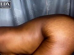 busty AFRICA queen with BIG ASS and NATURAL TITS loves CREAMY DOGGY in bedroom 1on1