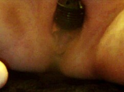 close up stryker bullet wand vibes her pussy to wild orgasm teasing dildo play