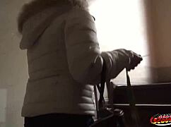 i feel her curvy body shaking as this tricked teen rides hard in her flat