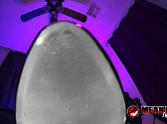 Busty dominatrix Cassandra Cain demands toe sucking in lingerie tease