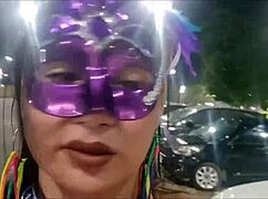 Latina Flashes Big Clit Carnival Ride