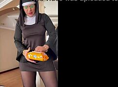 hey, that horny head nun sneaks to motels for wild milf fun... shh!