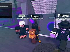 Egyptian babe gets fucked hard in Roblox condo game