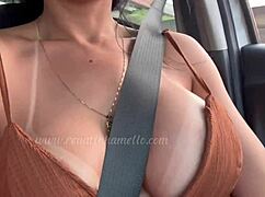 renatinha mello's big tits tease truckers on road