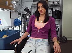 fake job interview turns hot with black casting dude on sofa