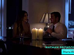 beautiful busty blonde ella reese sucks nathan bronson cock wet nuru tub massage 💦😍