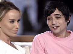 stepmom pristine edge bends over milf pussy for stepson monster cock all night