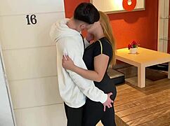 husband passes condom to young stud watching him take wife