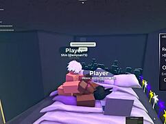 Egyptian babe gets fucked hard in Roblox condo game