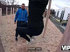 bf watch me fuck jogging stranger hard now