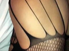 i'm stroking my wet pussy watching that huge black cock destroy my hotwife while hubby's jerking off excited