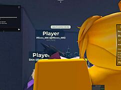 Egyptian babe gets fucked hard in Roblox condo game