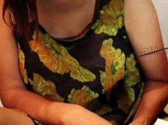 Pretty teacher bends over in astronomy class as students roughly worship her big tits and ass