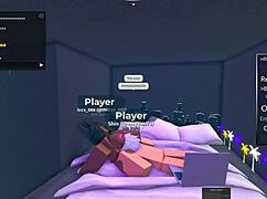 Egyptian babe gets fucked hard in Roblox condo game