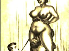 doesn't this hairy antique erotic art from retro vintage era drive you wild?