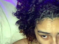 black teen babe gets sporty massage from ebony stud 1on1