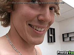 Giselle Leon redhead teen slut begs for hot facial cumshot