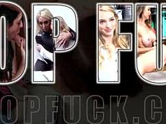 strict security guard punishes black busty babe stealing with hard shop fuck