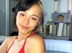 poolside bikini tease hints at wet fun waiting underneath