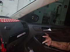 Brazilian Wife Bent Over Doggystyle Cuckold Outdoor by Old Guy