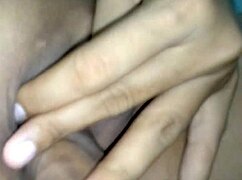 He lets friend suck cock to console her then pounds tight shaved teen pussy until creampie