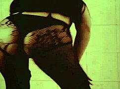 Sexy Asian Twerks Her Juicy Ass in Fishnets Teasing Every Curve