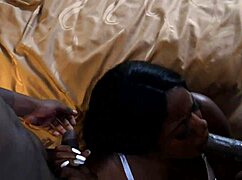 New Pornstar Vee's Fantasy: First Gangbang with Two Big Black Dicks