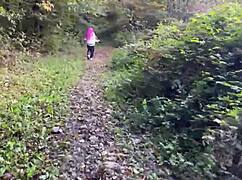 muscular guy dominates skinny teen in forest rough fucking spanking pussy creampie deepthroat cum in mouth squirting