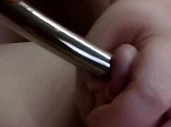 watch him shove toothbrush in cock then nails in peehole for ruined orgasms