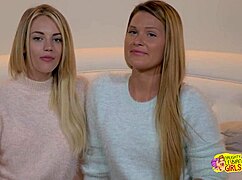 hey one friend grabs dildo while i lick her pink pussy lips wet