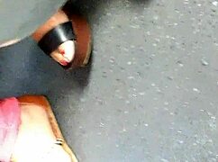 i cant stop staring at these mature feet candid in wedges sandals... so hidden n sexy