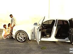 can you handle this monster bbc deepthroating your pretty face outdoors?!