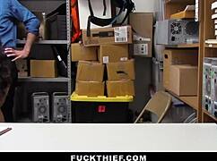 Teen suspect steals backroom officer catches her red-handed