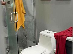 Hey petite shy teen, grip that big fat cock harder with your small hands while I kiss you deep!